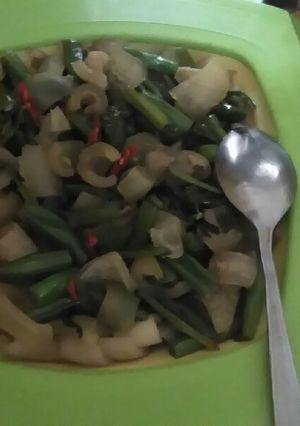 Foto resep Tumis kikil,buncis cabe ijo