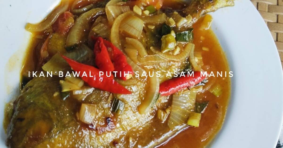 Resep Ikan Bawal Putih Saus Asem Manis Paling Praktis dan Simple