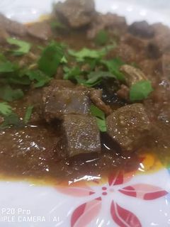 صورة لوصفة كبدة غنم مشرملة 😋😋