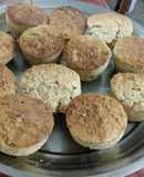 Cupcakes de avena y miel