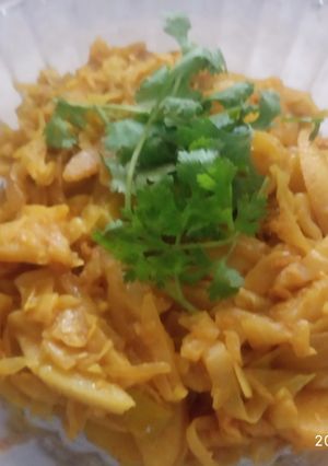 A picture of Cabbage ki sabji.