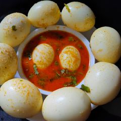 A picture of Egg curry.
