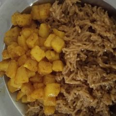 A picture of Pulao pattata.