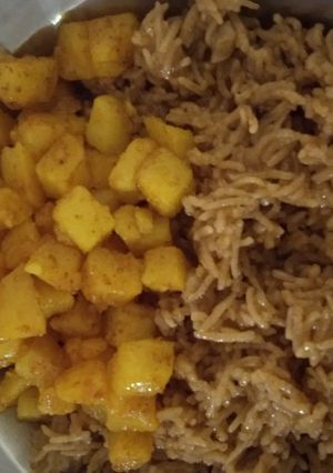 A picture of Pulao pattata.