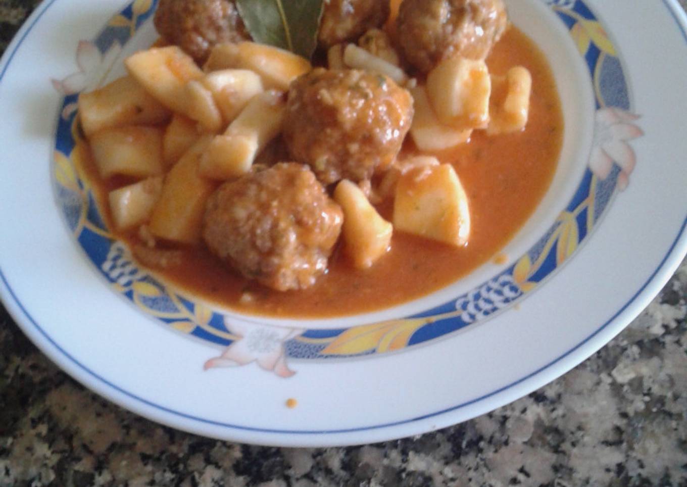 Albóndigas con  sepia