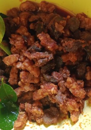 Foto resep Ati ampela tempe kecap pedas