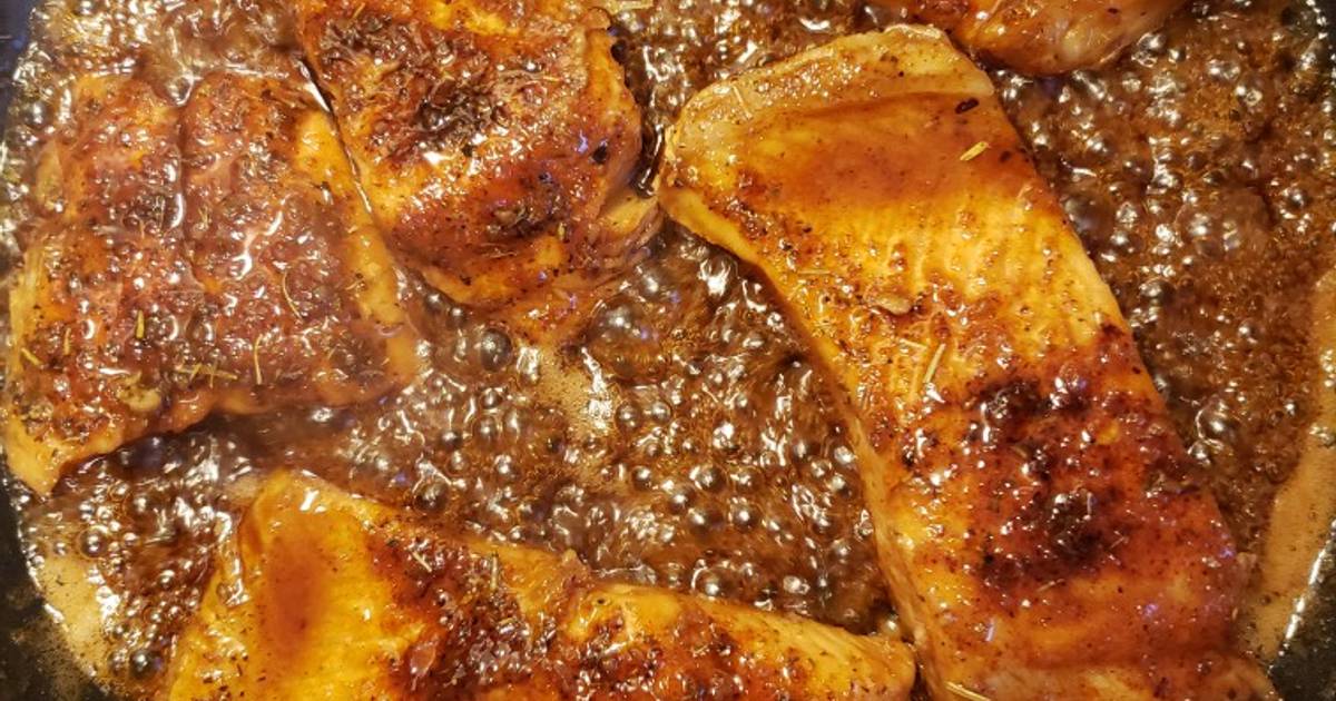 Honey Garlic Salmon Recipe By Kristen Pond Cookpad