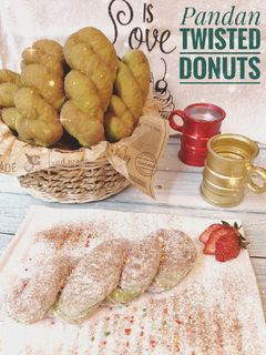 Foto resep Pandan Twisted Donut