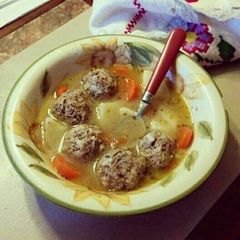 A picture of Mexican Albondigas (Meatball Soup).