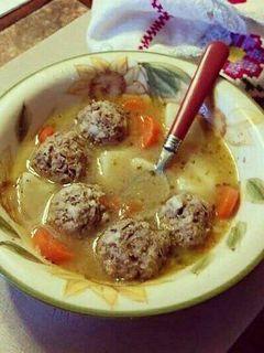 A picture of Mexican Albondigas (Meatball Soup).