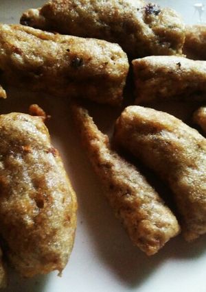 Gambar Easiest snack recipe. No-boiled Lekor / Fish Sausage (Malay/Eng)