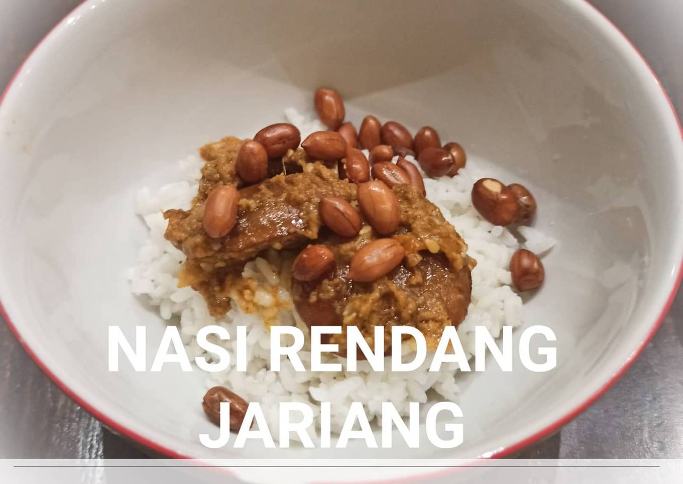Nasi rendang jengkol