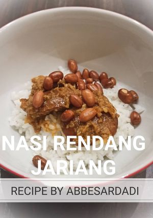 Foto resep Nasi rendang jengkol