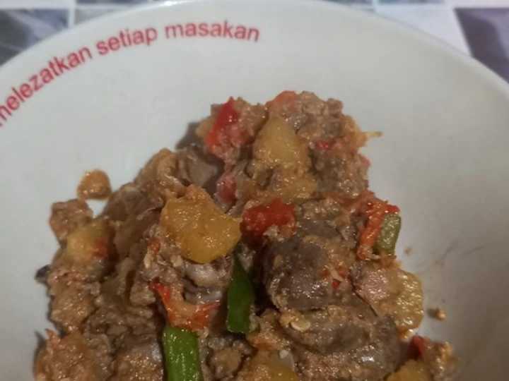Langkah Gampang Membuat Resep Sambel Goreng Ati &amp;amp; Kentang yang Bisa Manjain Lidah Anti Ribet, Uenak Banget