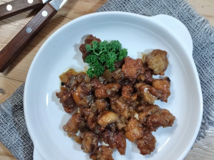 Langkah Mudah untuk Menyiapkan Resep Tumis Ayam Popcorn Saos Lada Hitam yang  Bikin Ketagihan Anti Ribet, Mantap Sekali