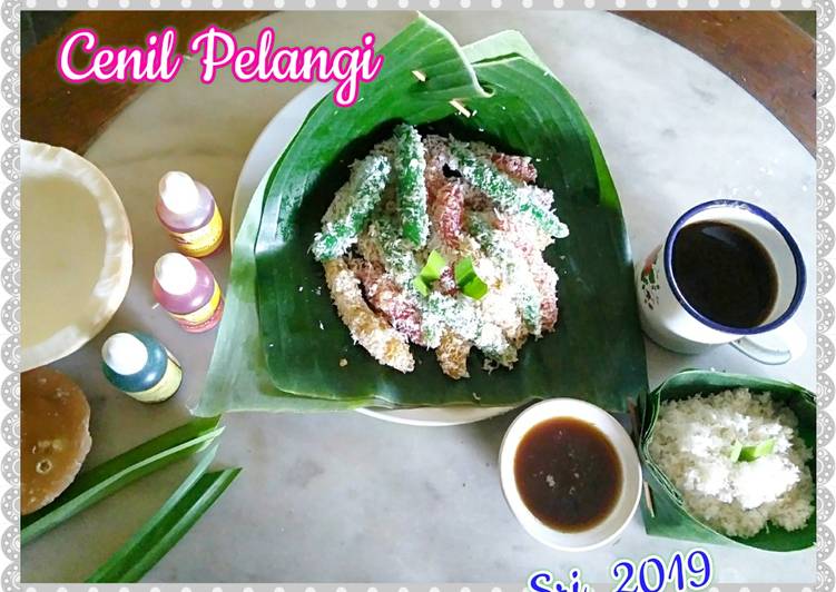 resep cara membuat Cenil Pelangi