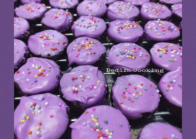Kue Kering Cokelat Ungu (Choco Blueberry Cookies)