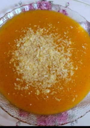Una foto de Sopa de calabaza/zapallo espesa