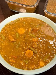 Una foto de Lentejas veganas y especiadas