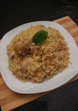 صورة لوصفة رز ودجاج من