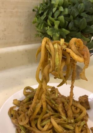 صورة لوصفة نولدز الكوسا بالدجاج صحي 🍝