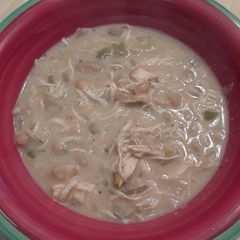 A picture of Creamy White Chicken Chili - Slow Cooker.