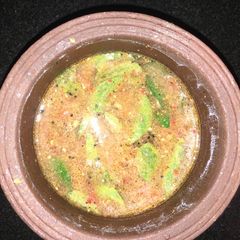 A picture of Pepper rasam.