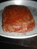 Pastel de "carne vegetal". Pastel vegetariano a base de porotos colorados