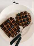 Waffles de chocolate