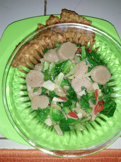 Foto resep Cah Baby Kailan Bakso