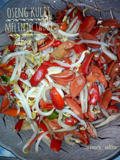 Foto resep Oseng kulit melinjo tauge campur teri