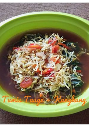 Foto resep Tumis Tauge + Kangkung