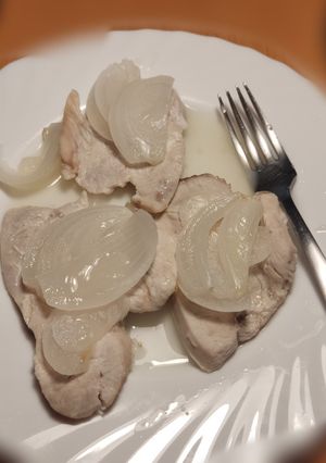 Una foto de Pechuga de pavo al limón en microondas