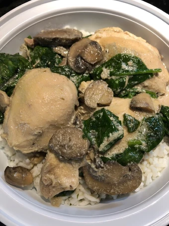 Easy Ways Prepare|Recipe} Crockpot Mushroom 🍄 Chicken 🐔 with Spinach, Perfect