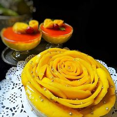 A picture of Mango Rose Cheese Cake.