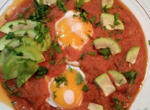 Una foto de Huevos rancheros