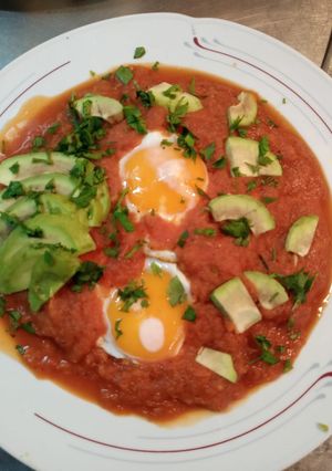Una foto de Huevos rancheros