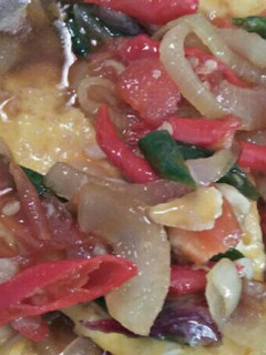 Foto resep Telor ceplok saos tiram
