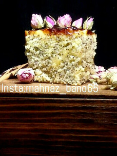 عکسی از دستور کیک خشخاش ترکیه