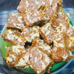 A picture of Dry fruits Besan Burfi.