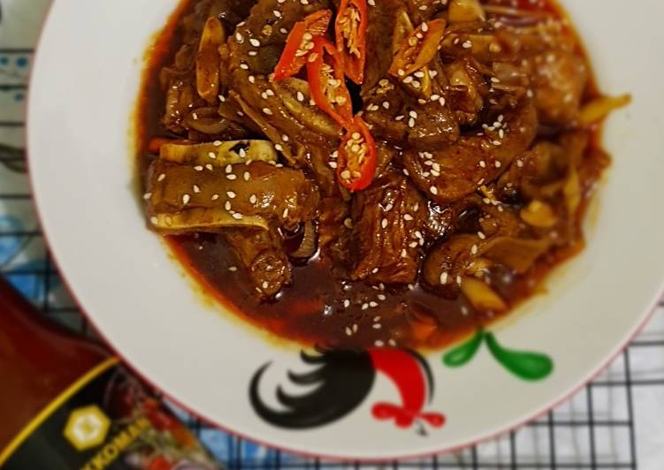 Resep Iga Sapi Korean Spicy Lezat Sekali