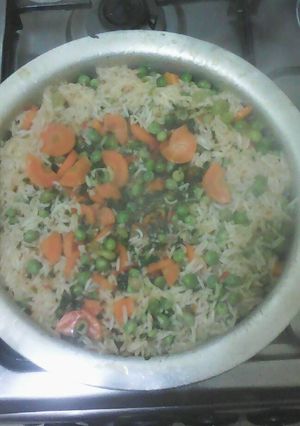 A picture of Rice mixed with minji.