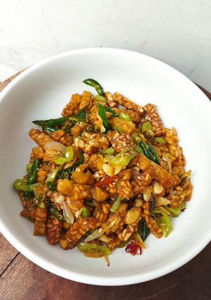 Foto resep Tempe orak arik cabe ijo