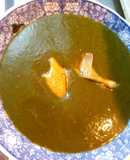 Crema de verduras y pescado