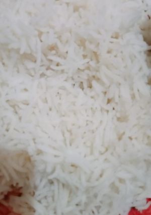 A picture of White rice.