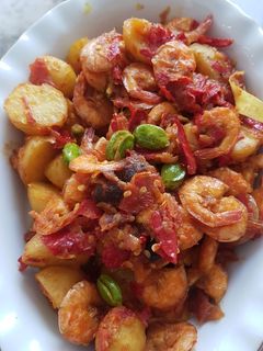 Foto resep Udang Kentang Sambal Balado