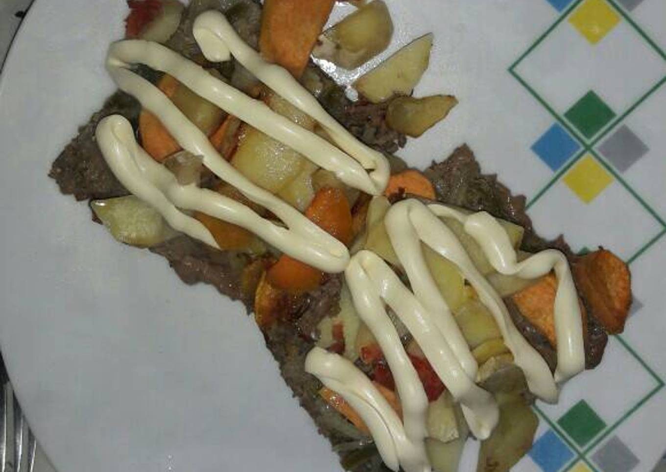 Pastel con carne molida