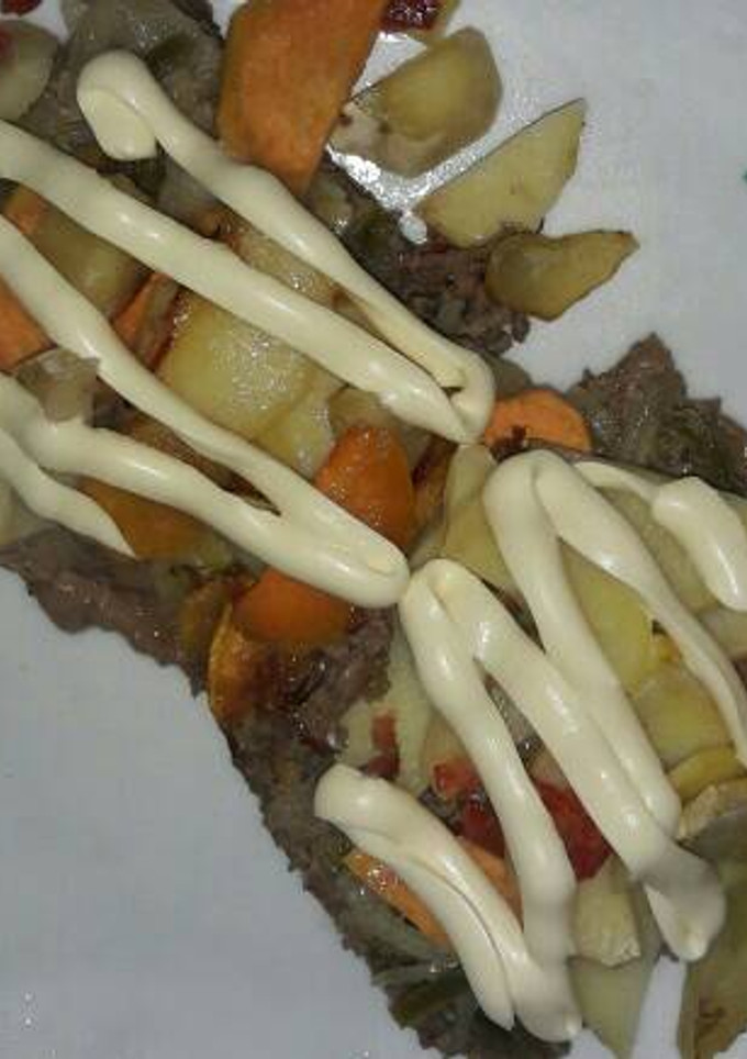 Una foto de Pastel con carne molida