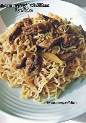 Foto resep Mie Goreng Sapi Lada Hitam Bon Cabe