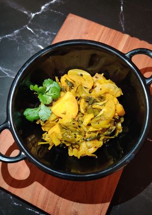 A picture of SARSON SAAG CABBAGE SABZI...